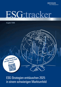 ESG:tracker | ESG-Strategien enttäuschen 2025 in einem schwierigen Marktumfeld. Rückblick zweites Halbjahr 2025.